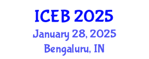 International Conference on Ecosystems and Biodiversity (ICEB) January 28, 2025 - Bengaluru, India