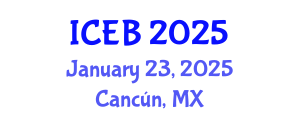 International Conference on Ecosystems and Biodiversity (ICEB) January 23, 2025 - Cancún, Mexico