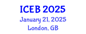 International Conference on Ecosystems and Biodiversity (ICEB) January 21, 2025 - London, United Kingdom