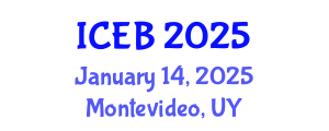 International Conference on Ecosystems and Biodiversity (ICEB) January 14, 2025 - Montevideo, Uruguay