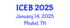 International Conference on Ecosystems and Biodiversity (ICEB) January 14, 2025 - Phuket, Thailand