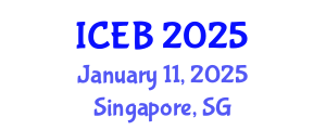 International Conference on Ecosystems and Biodiversity (ICEB) January 11, 2025 - Singapore, Singapore