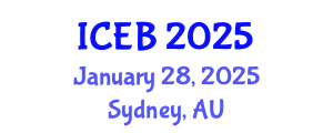 International Conference on Ecosystems and Biodiversity (ICEB) January 28, 2025 - Sydney, Australia