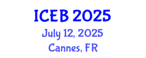 International Conference on Ecosystems and Biodiversity (ICEB) July 12, 2025 - Cannes, France