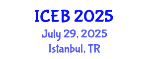 International Conference on Ecosystems and Biodiversity (ICEB) July 29, 2025 - Istanbul, Turkey