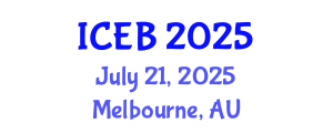 International Conference on Ecosystems and Biodiversity (ICEB) July 21, 2025 - Melbourne, Australia