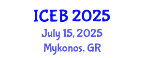 International Conference on Ecosystems and Biodiversity (ICEB) July 15, 2025 - Mykonos, Greece