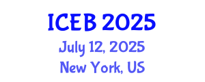International Conference on Ecosystems and Biodiversity (ICEB) July 12, 2025 - New York, United States