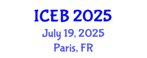 International Conference on Ecosystems and Biodiversity (ICEB) July 19, 2025 - Paris, France