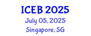 International Conference on Ecosystems and Biodiversity (ICEB) July 05, 2025 - Singapore, Singapore