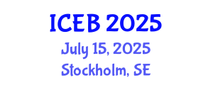 International Conference on Ecosystems and Biodiversity (ICEB) July 15, 2025 - Stockholm, Sweden