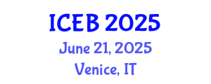 International Conference on Ecosystems and Biodiversity (ICEB) June 21, 2025 - Venice, Italy