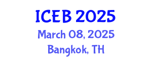 International Conference on Ecosystems and Biodiversity (ICEB) March 08, 2025 - Bangkok, Thailand