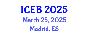 International Conference on Ecosystems and Biodiversity (ICEB) March 25, 2025 - Madrid, Spain