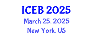 International Conference on Ecosystems and Biodiversity (ICEB) March 25, 2025 - New York, United States