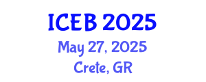International Conference on Ecosystems and Biodiversity (ICEB) May 27, 2025 - Crete, Greece