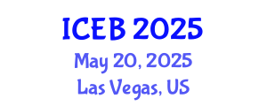 International Conference on Ecosystems and Biodiversity (ICEB) May 20, 2025 - Las Vegas, United States