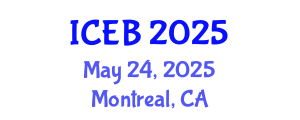 International Conference on Ecosystems and Biodiversity (ICEB) May 24, 2025 - Montreal, Canada