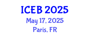 International Conference on Ecosystems and Biodiversity (ICEB) May 17, 2025 - Paris, France