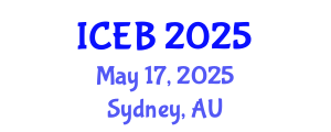International Conference on Ecosystems and Biodiversity (ICEB) May 17, 2025 - Sydney, Australia