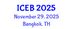 International Conference on Ecosystems and Biodiversity (ICEB) November 29, 2025 - Bangkok, Thailand