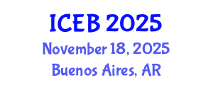 International Conference on Ecosystems and Biodiversity (ICEB) November 18, 2025 - Buenos Aires, Argentina