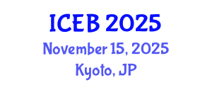 International Conference on Ecosystems and Biodiversity (ICEB) November 15, 2025 - Kyoto, Japan