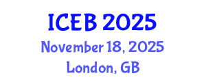 International Conference on Ecosystems and Biodiversity (ICEB) November 18, 2025 - London, United Kingdom