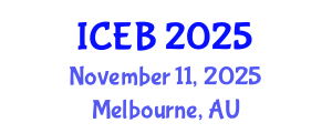 International Conference on Ecosystems and Biodiversity (ICEB) November 11, 2025 - Melbourne, Australia
