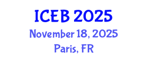 International Conference on Ecosystems and Biodiversity (ICEB) November 18, 2025 - Paris, France