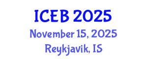 International Conference on Ecosystems and Biodiversity (ICEB) November 15, 2025 - Reykjavik, Iceland
