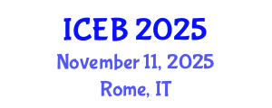International Conference on Ecosystems and Biodiversity (ICEB) November 11, 2025 - Rome, Italy