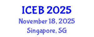 International Conference on Ecosystems and Biodiversity (ICEB) November 18, 2025 - Singapore, Singapore