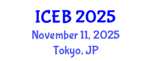 International Conference on Ecosystems and Biodiversity (ICEB) November 11, 2025 - Tokyo, Japan