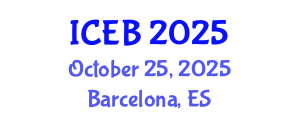 International Conference on Ecosystems and Biodiversity (ICEB) October 25, 2025 - Barcelona, Spain