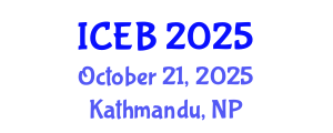 International Conference on Ecosystems and Biodiversity (ICEB) October 21, 2025 - Kathmandu, Nepal