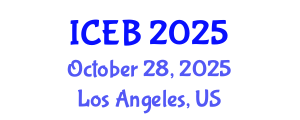 International Conference on Ecosystems and Biodiversity (ICEB) October 28, 2025 - Los Angeles, United States