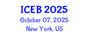 International Conference on Ecosystems and Biodiversity (ICEB) October 07, 2025 - New York, United States