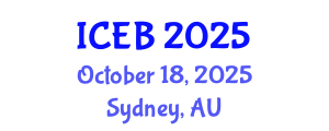 International Conference on Ecosystems and Biodiversity (ICEB) October 18, 2025 - Sydney, Australia
