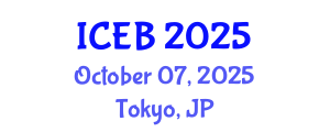 International Conference on Ecosystems and Biodiversity (ICEB) October 07, 2025 - Tokyo, Japan