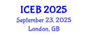 International Conference on Ecosystems and Biodiversity (ICEB) September 23, 2025 - London, United Kingdom