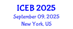 International Conference on Ecosystems and Biodiversity (ICEB) September 09, 2025 - New York, United States