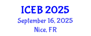 International Conference on Ecosystems and Biodiversity (ICEB) September 16, 2025 - Nice, France