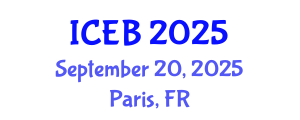 International Conference on Ecosystems and Biodiversity (ICEB) September 20, 2025 - Paris, France