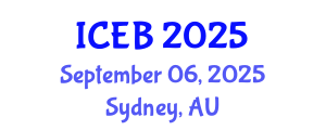 International Conference on Ecosystems and Biodiversity (ICEB) September 06, 2025 - Sydney, Australia