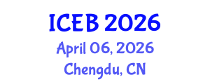 International Conference on Ecosystems and Biodiversity (ICEB) April 06, 2026 - Chengdu, China International Conference on Ecosystems and Biodiversity (ICEB) April 06, 2026 - Chengdu, China