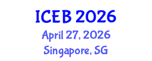 International Conference on Ecosystems and Biodiversity (ICEB) April 27, 2026 - Singapore, Singapore International Conference on Ecosystems and Biodiversity (ICEB) April 27, 2026 - Singapore, Singapore
