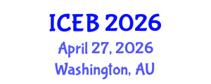 International Conference on Ecosystems and Biodiversity (ICEB) April 27, 2026 - Washington, Australia International Conference on Ecosystems and Biodiversity (ICEB) April 27, 2026 - Washington, Australia
