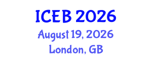 International Conference on Ecosystems and Biodiversity (ICEB) August 19, 2026 - London, United Kingdom International Conference on Ecosystems and Biodiversity (ICEB) August 19, 2026 - London, United Kingdom