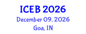 International Conference on Ecosystems and Biodiversity (ICEB) December 09, 2026 - Goa, India International Conference on Ecosystems and Biodiversity (ICEB) December 09, 2026 - Goa, India